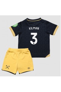 West Ham United Max Kilman #3 Babyklær Tredje Fotballdrakt til barn 2025-26 Korte ermer (+ Korte bukser)